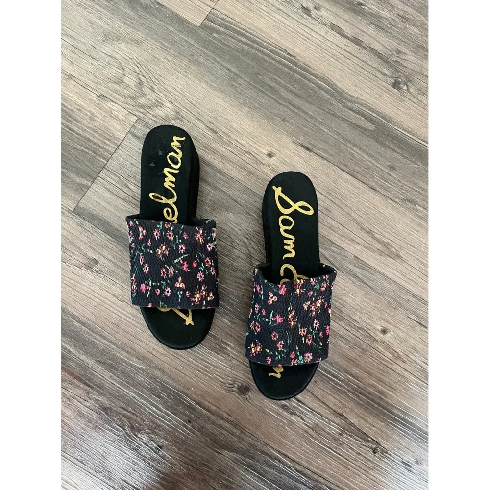 Sam Edelman Wendi Chunky Platform Slide Sandals Size 8.5 Boho Chic 90s Nostalgia